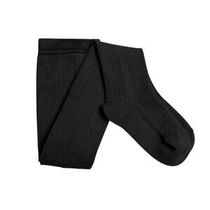 NWOT Collegien Pointelle Angelic Tights (Black) Size 5/6